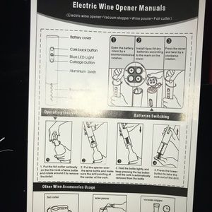 Electric wine opener